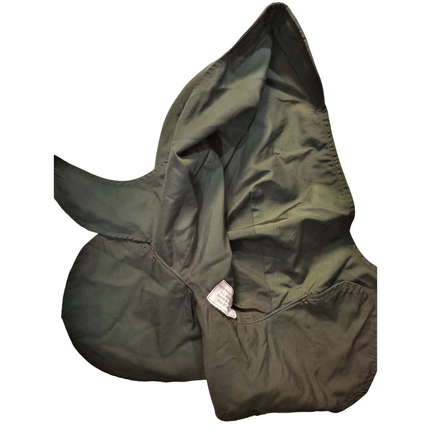 U.S. Army Women’s Raincoat M-1952 Hood, A.C. Clothing Mfg. Co., Contract N50m-10948 – June 30, 1952