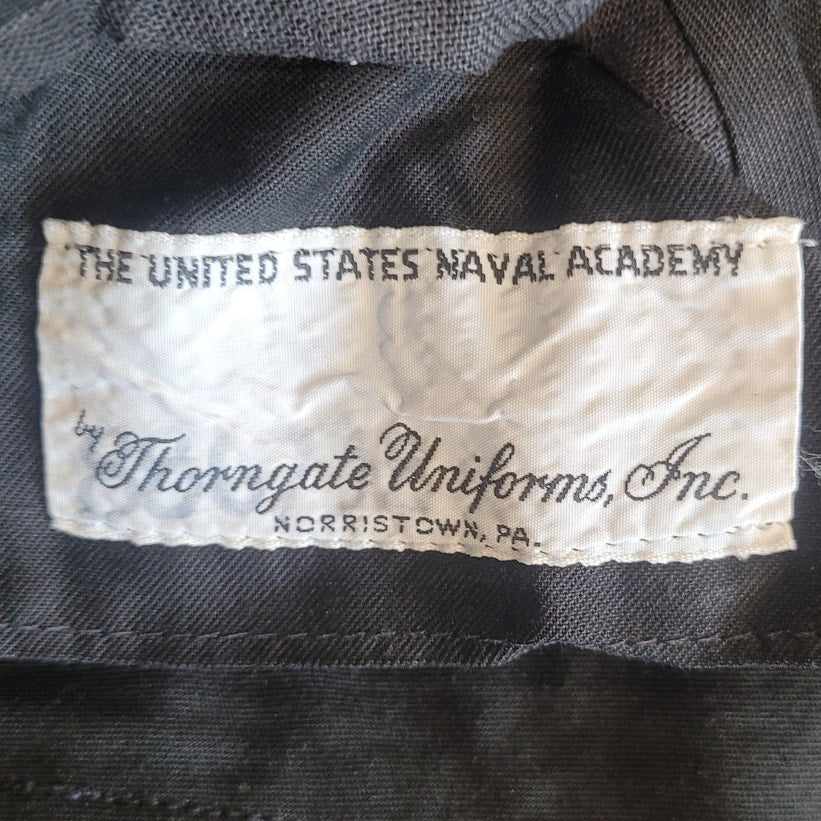 US Naval Academy Trousers - 35x29 - Navy Blue Wool Blend - Midshipman Dress Pant