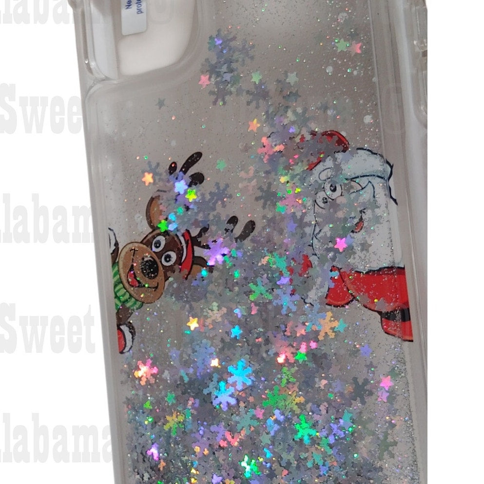 Cakacase Cellphone Case For iPhone 11 Pro Max, Christmas, w/ Floating Snowflakes