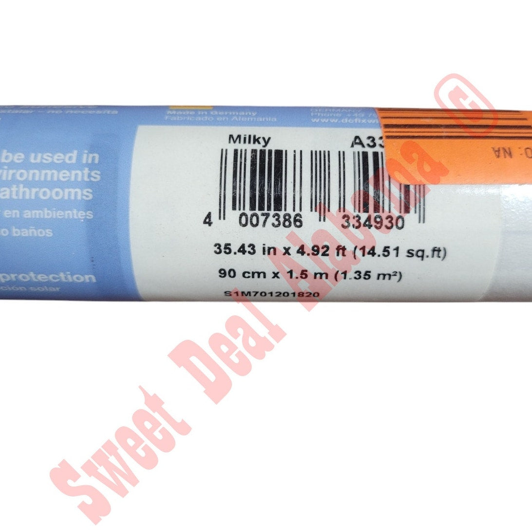d-c-fix Static Cling Window Film, Milky Color Shade, 35.43" x 4.92 Ft.