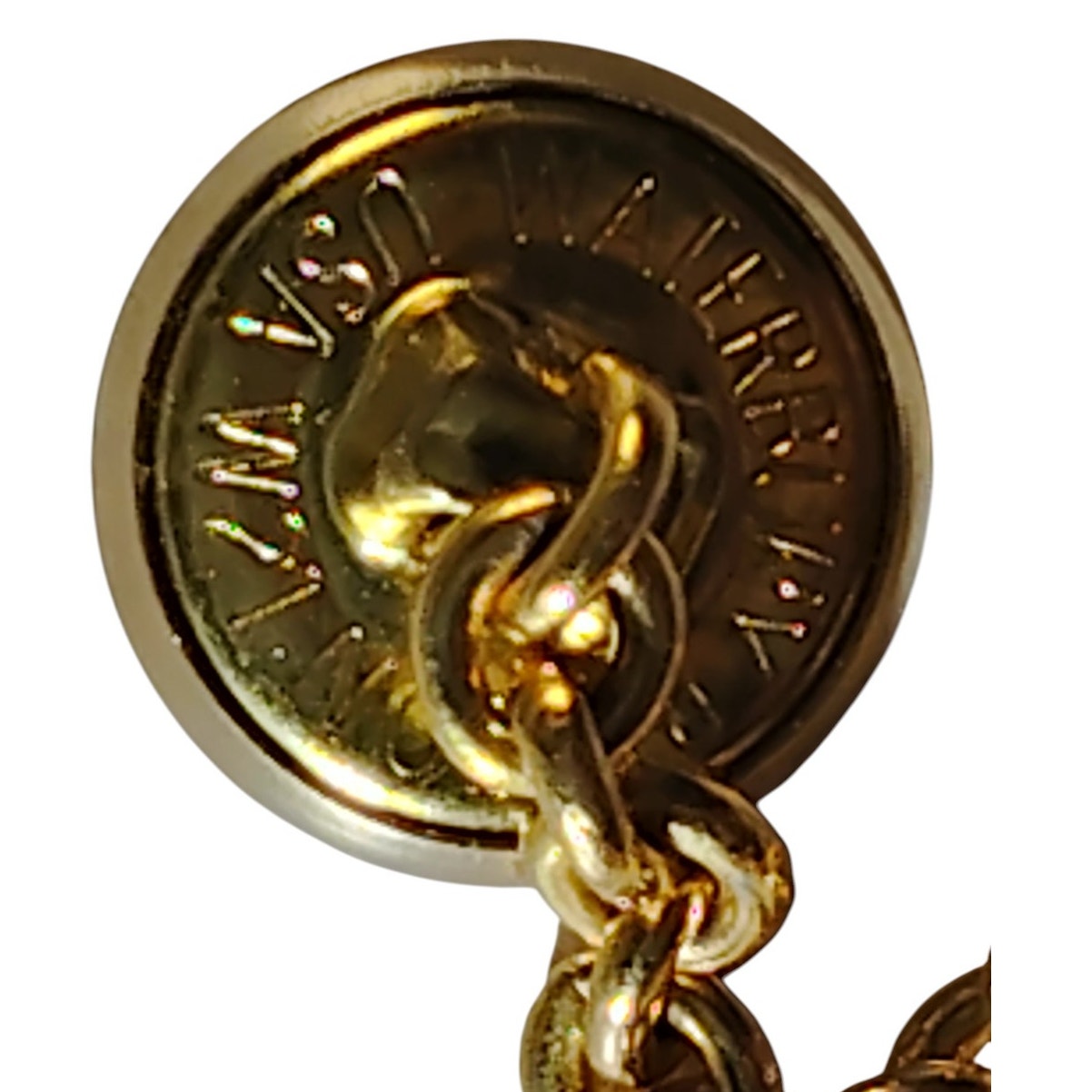 Navy Button Eye Backed, Linked Buttons, Size: 28 Ligne, Approx.. 5/8"D