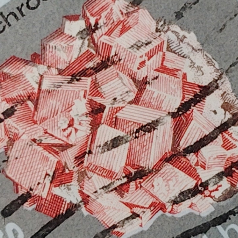 1974 US Postage Stamp Scott #1541 10c Mineral Heritage Rhodochrosite Canceled