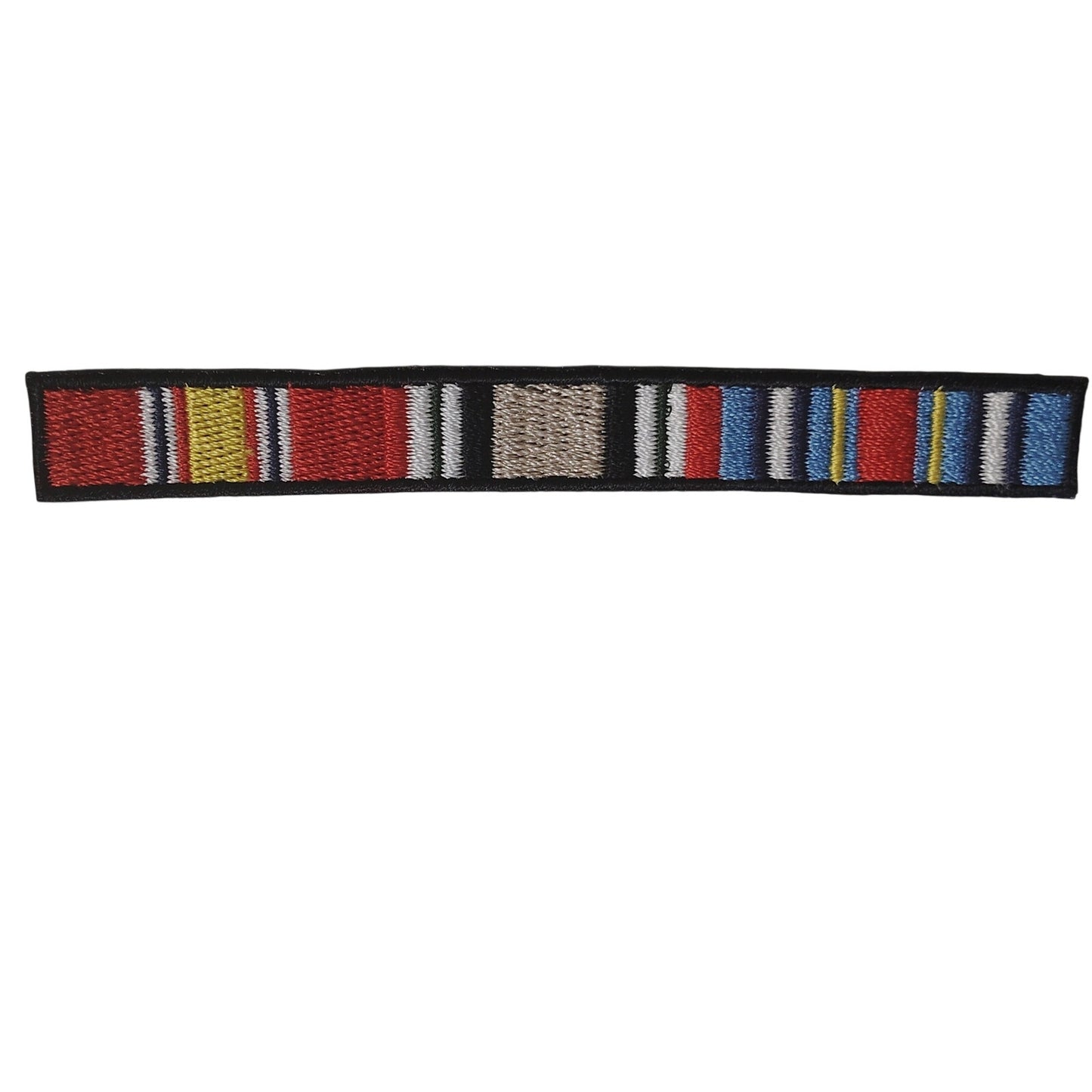 Iraq Campaign Service Ribbon Novelty Patch – Iron‑On, 4‑1/4" × 1/2"