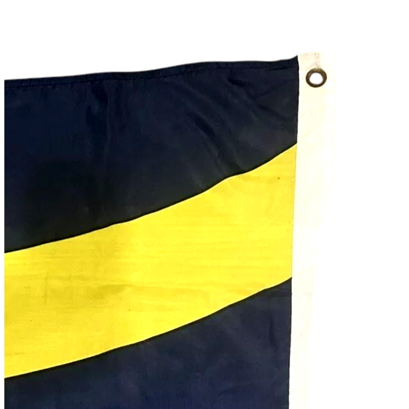 Support Our Troops, Yellow Ribbon on Blue Flag, 3' x 5' Poly Flag / Banner