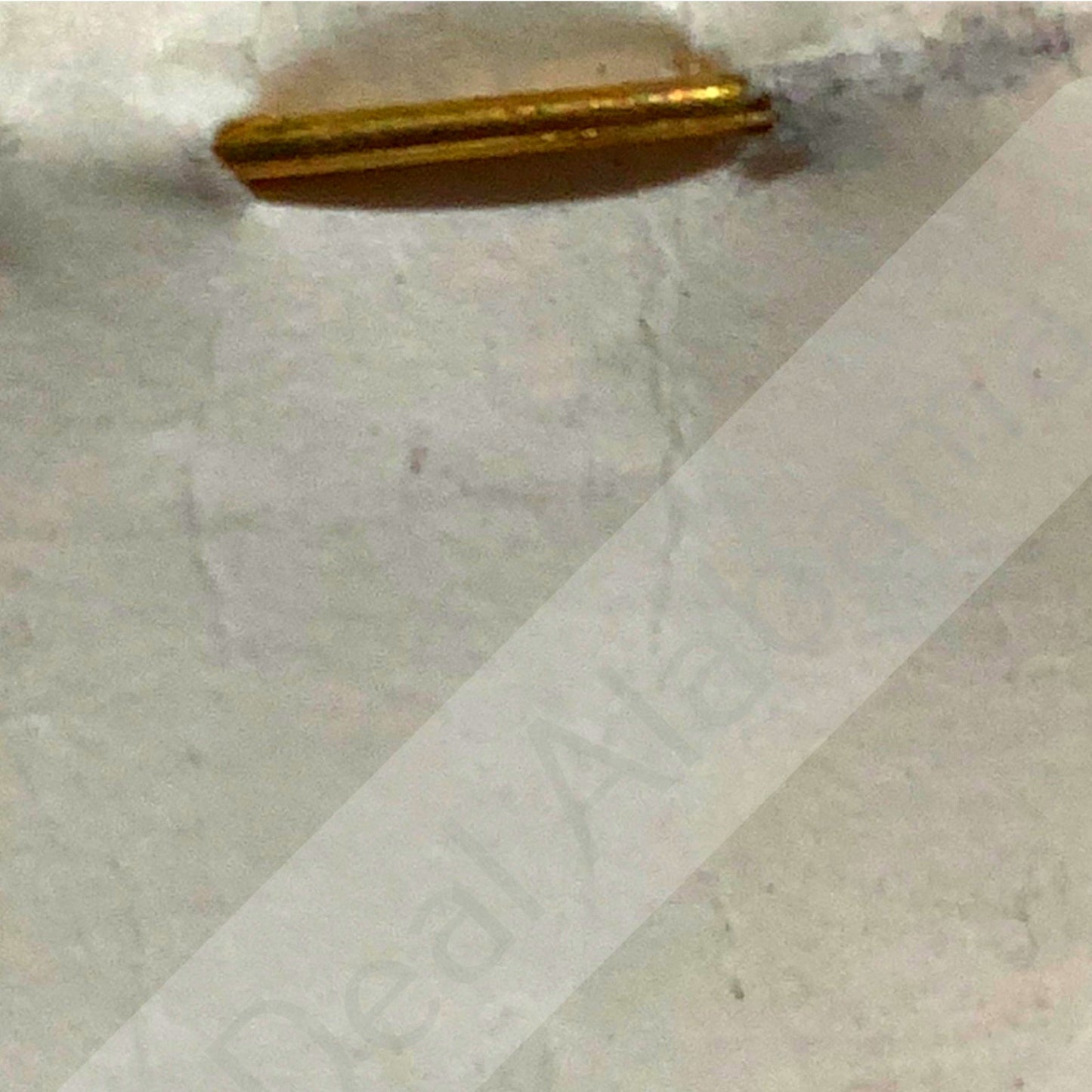 c.1940's Numeric "46", Brass Military C-Clasp Hat / Lapel / Collar Pin 3/8"H