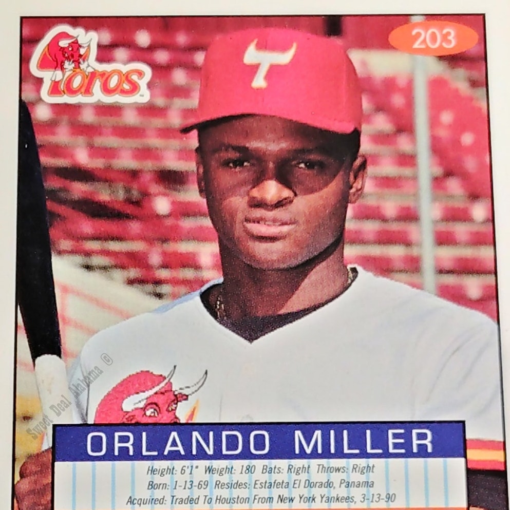 Orlando Miller, Tucson Toros, No. 203, 93-94 Fleer Excel Minor Leagues