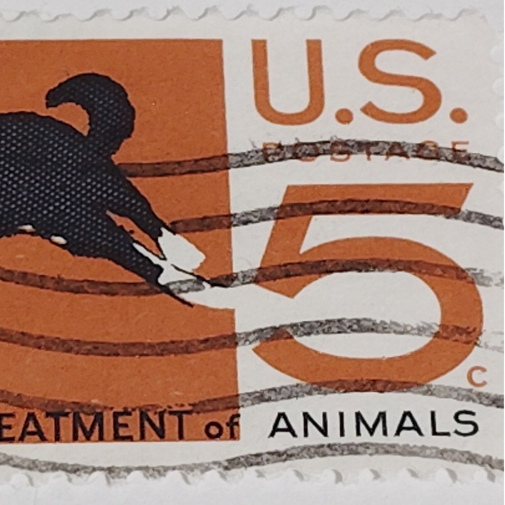 1966 Scott #1307 – 5¢ Humane Treatment of Animals / ASPCA Centennial