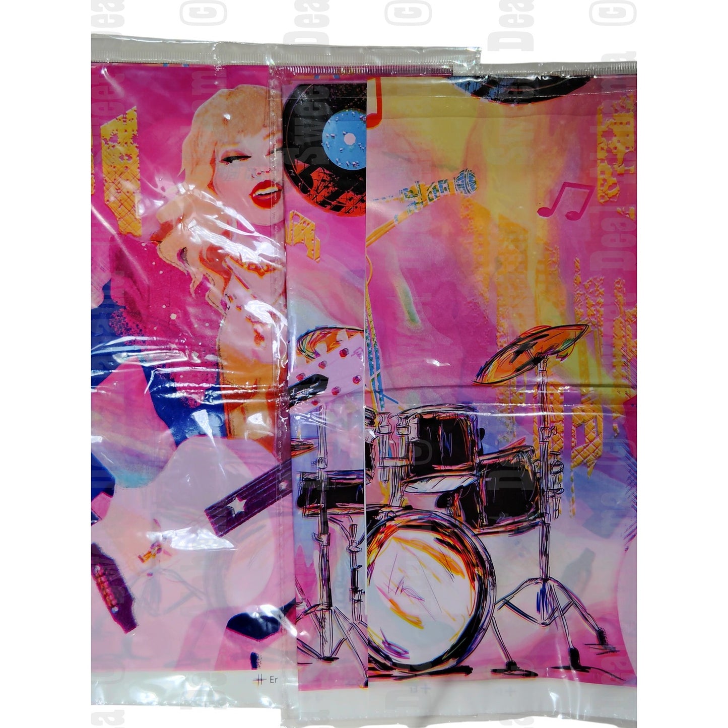 Music Girls Birthday Taylor Tablecloths 2-Pack – 108x54 Plastic Party Covers