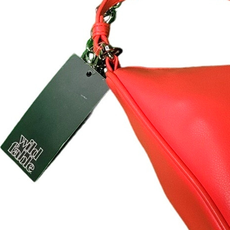 Triangle Faux Leather Crossbody Bag - Wild Fable, Pink, 10.25" x 5.5" x 3.5"