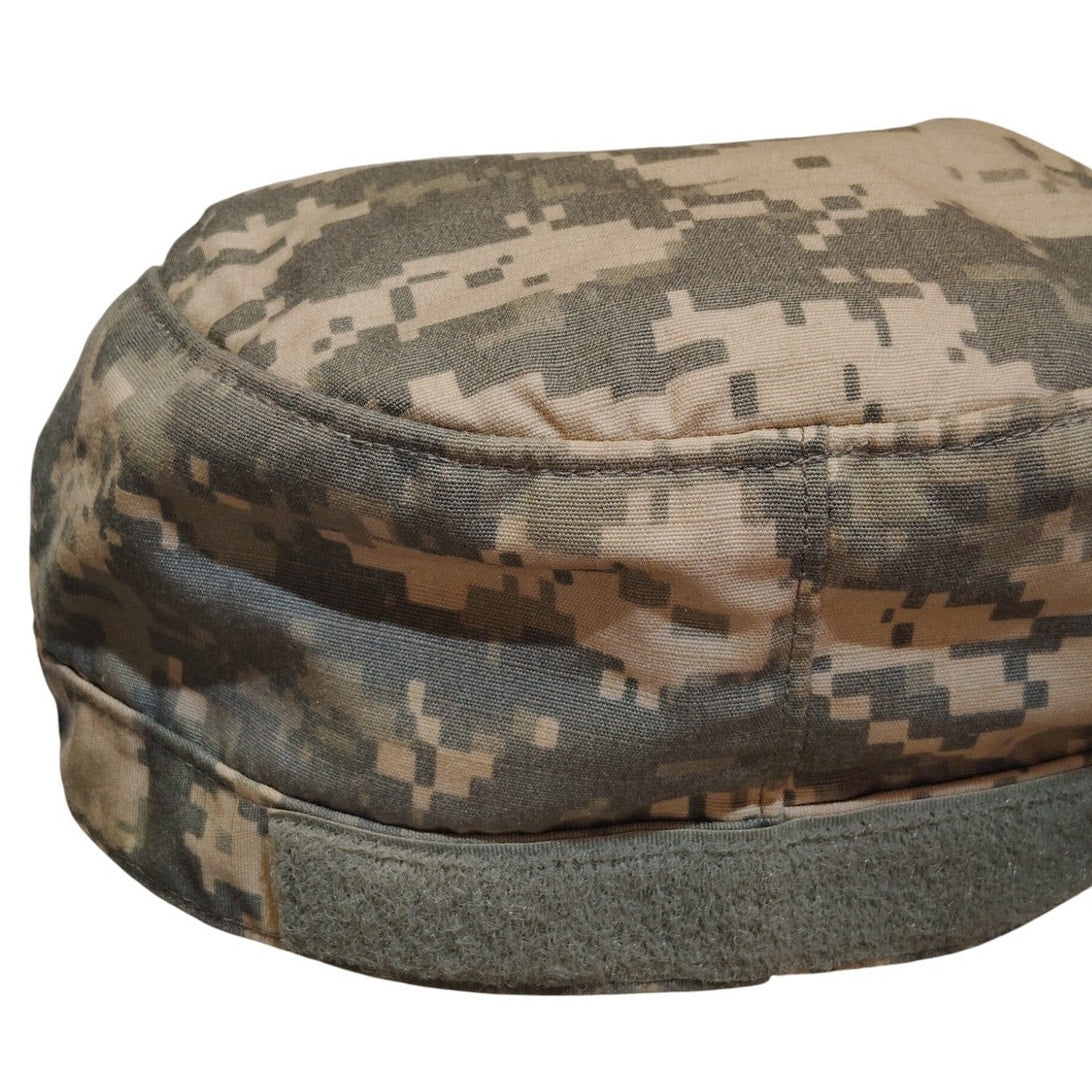 United States Digital ACU Camo Patrol Cap, Size 7-5/8, Ripstop, Sekri Ind., EUC