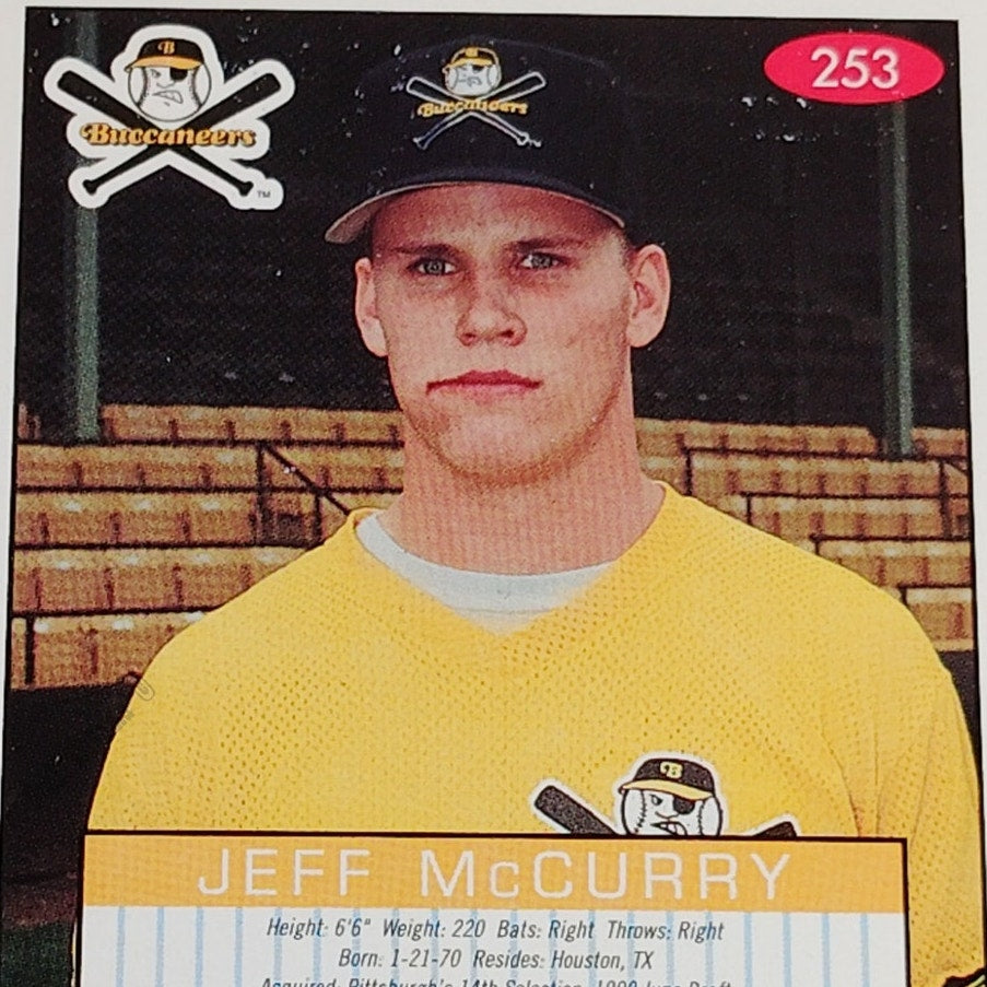 Jeff McCurry, Salem Buccaneers, No. 253, 93-94 Fleer Excel Minor Leagues