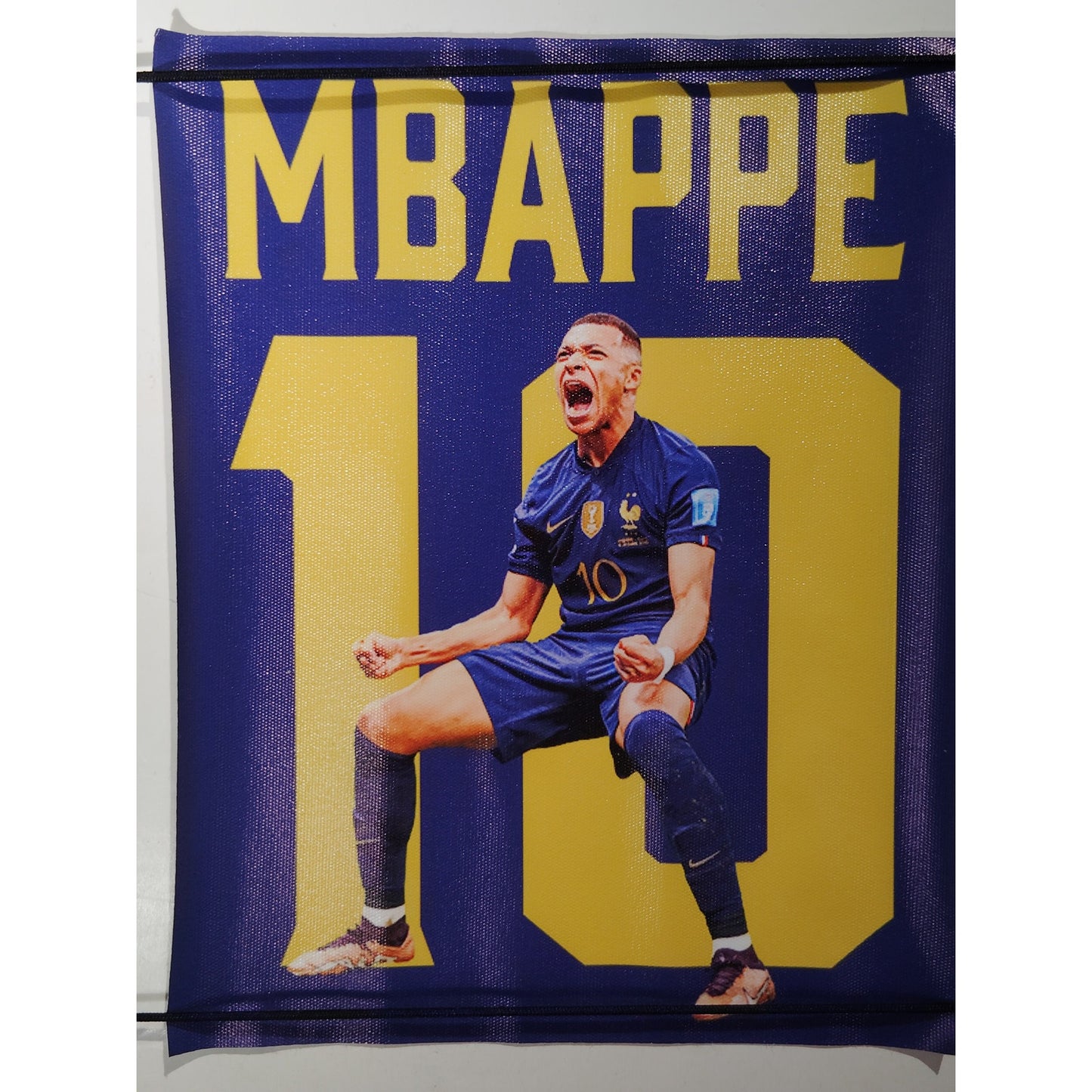 Soccer Legends Canvas Wall Art – Messi, Ronaldo, Neymar, Mbappé -Set of 4, 8x10"