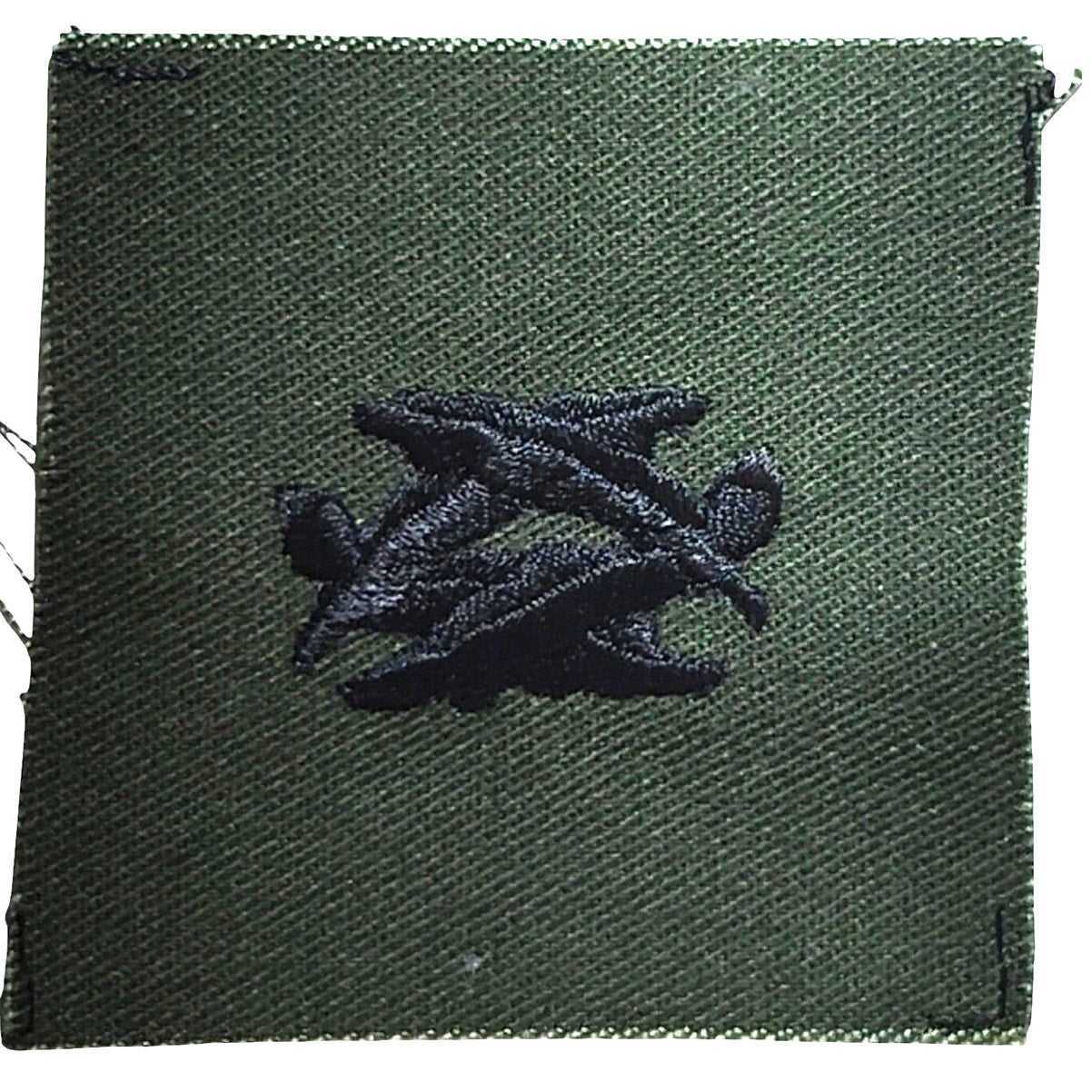 Pre-1989 USAF Cap Device Subdued Embroidered Senior Master Sergeant, ODG, Sew-On