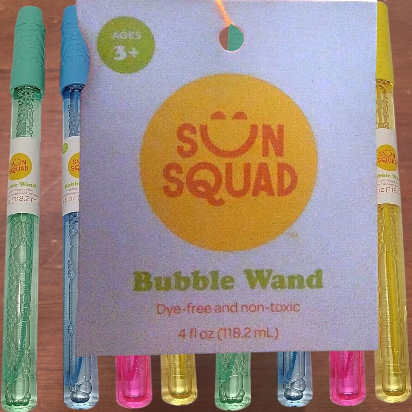 Bubble Wands – Case of 36 – 4oz Each – 4 Assorted Colors – Dye Free & Non‑Toxic