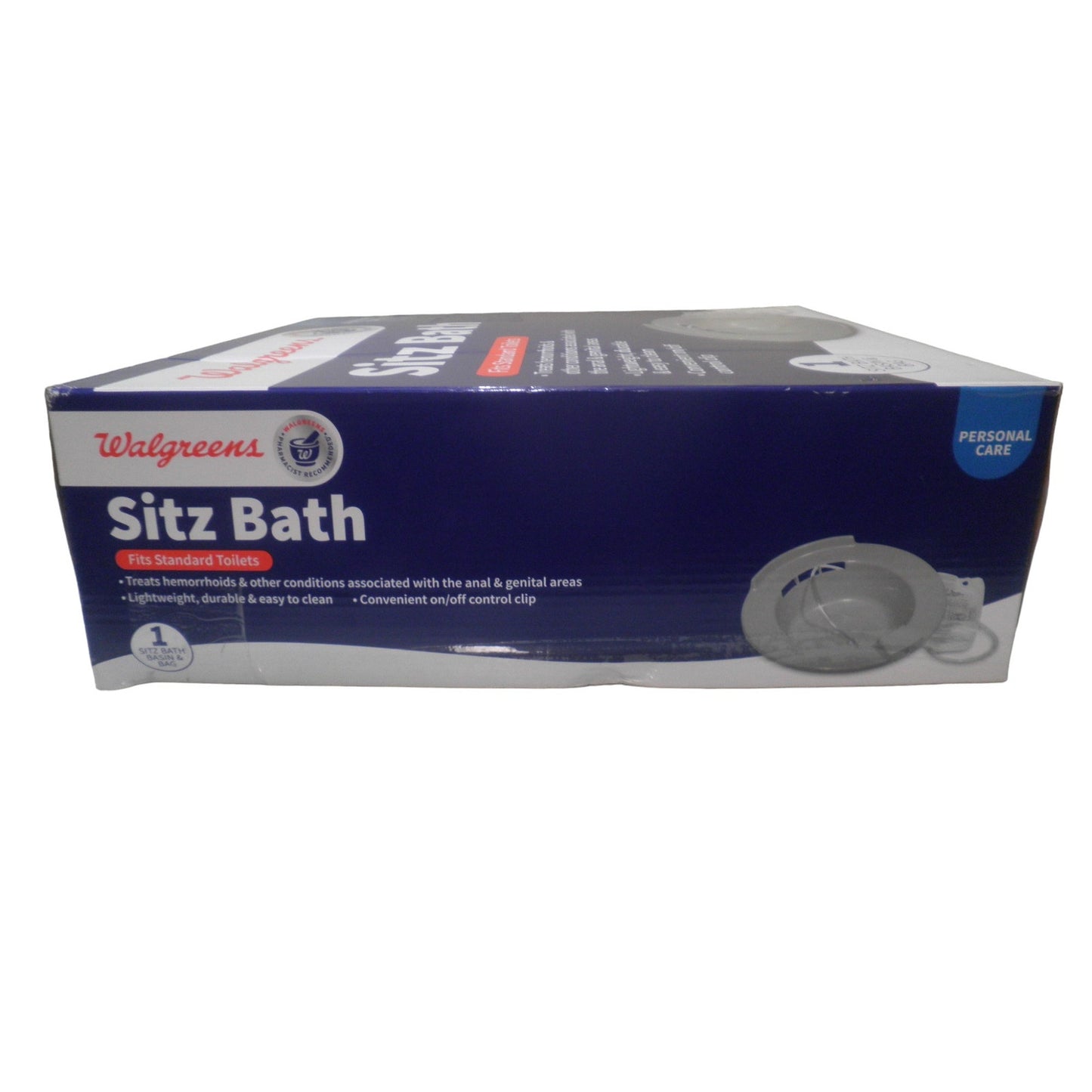 Walgreens Personal Care Sitz Bath with 1 Basin &1 Bag, Fits all Standard Toilets