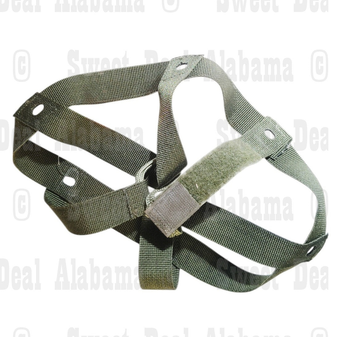 USGI Kevlar Helmet Liner Suspension, 60s-80s Eras, OD Cotton Webbing