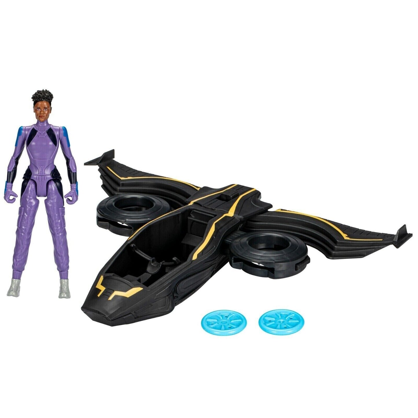 Marvel Black Panther Wakanda Forever Vibranium Blast Sunbird Jet w/ Shuri Figure