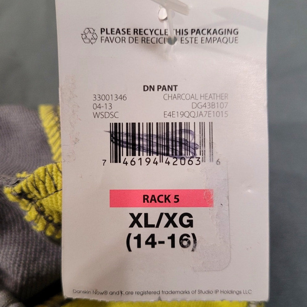 Girls Danskin Now, Activewear Everyday Color Block Pants, Size XL (14/16), NWT