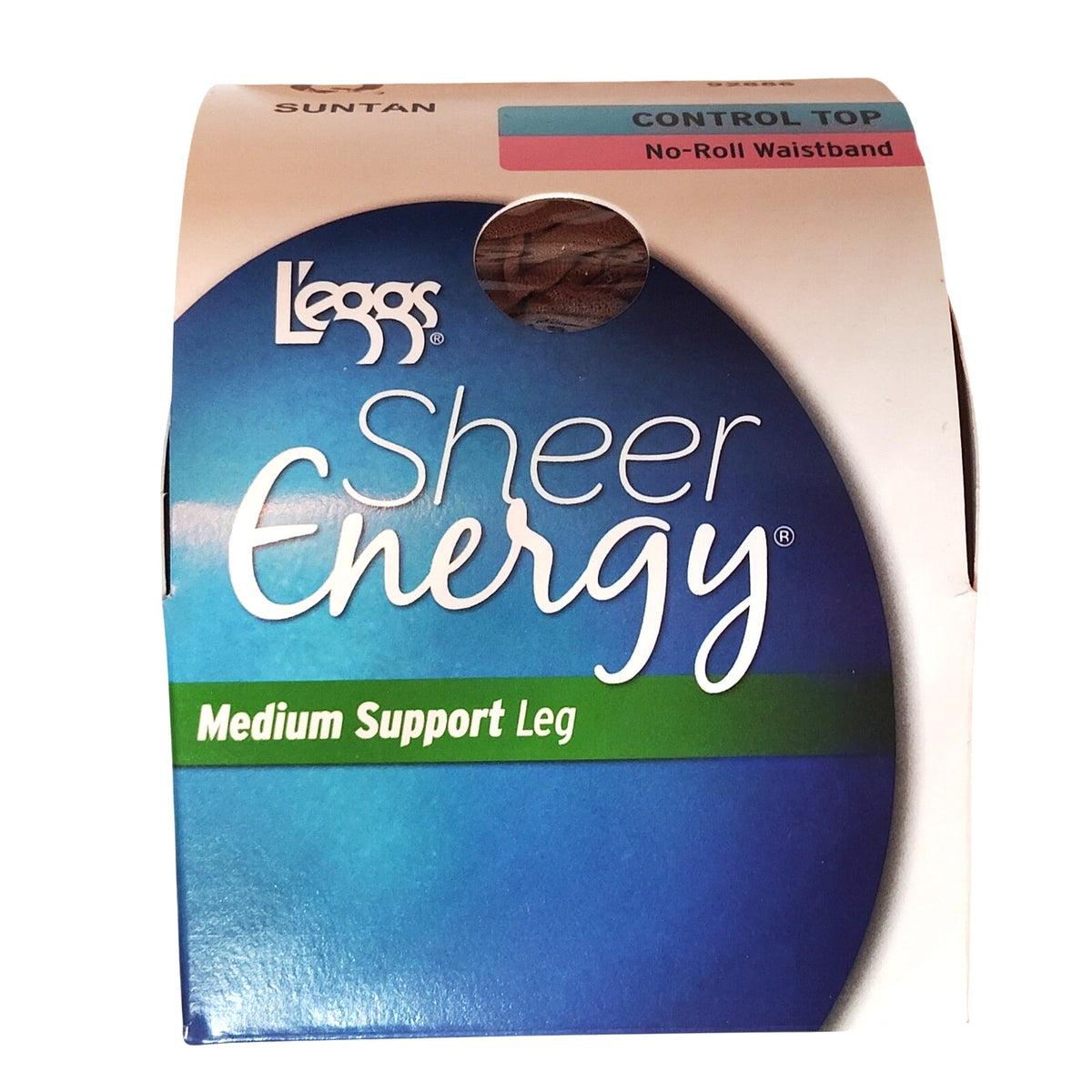 L'eggs Sheer Energy Control Top Pantyhose Suntan Q Medium Support Sheer Toe