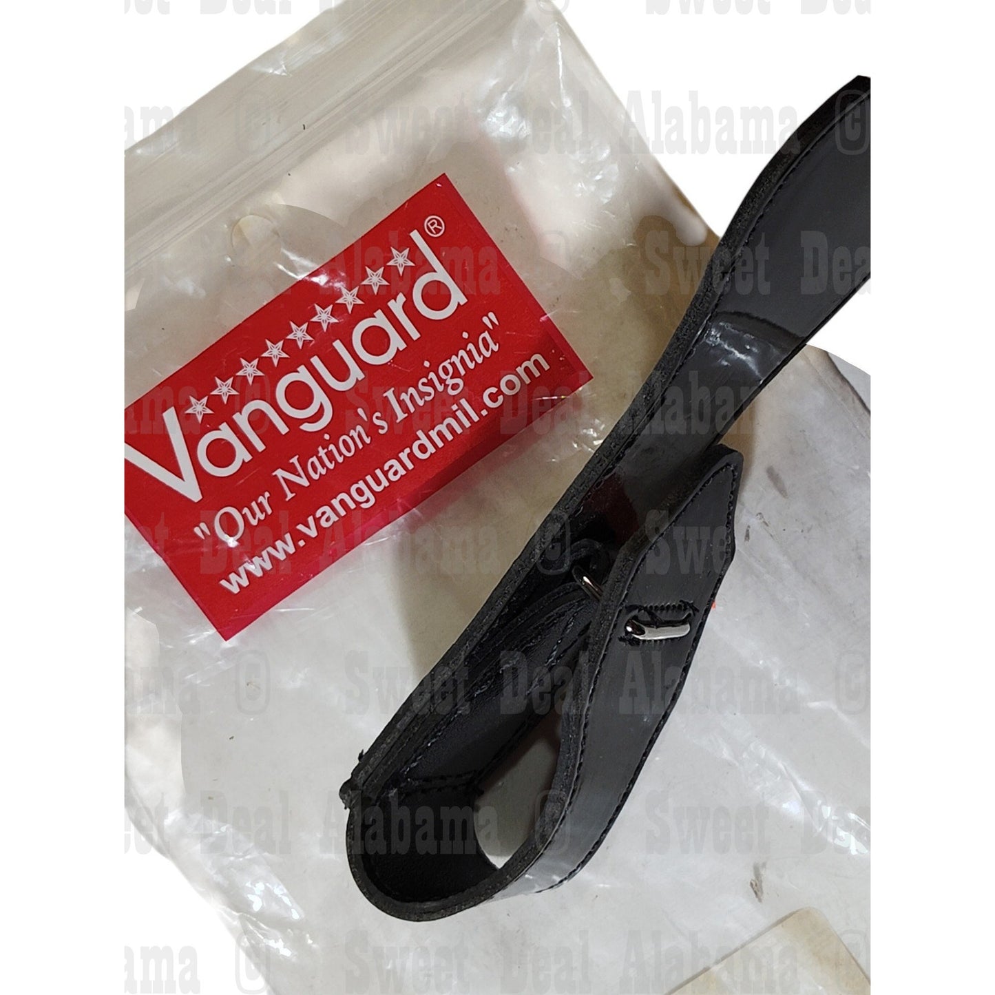Marine Corps Sword Frog – Officer, Porvair Leather, Black, Vanguard Issue