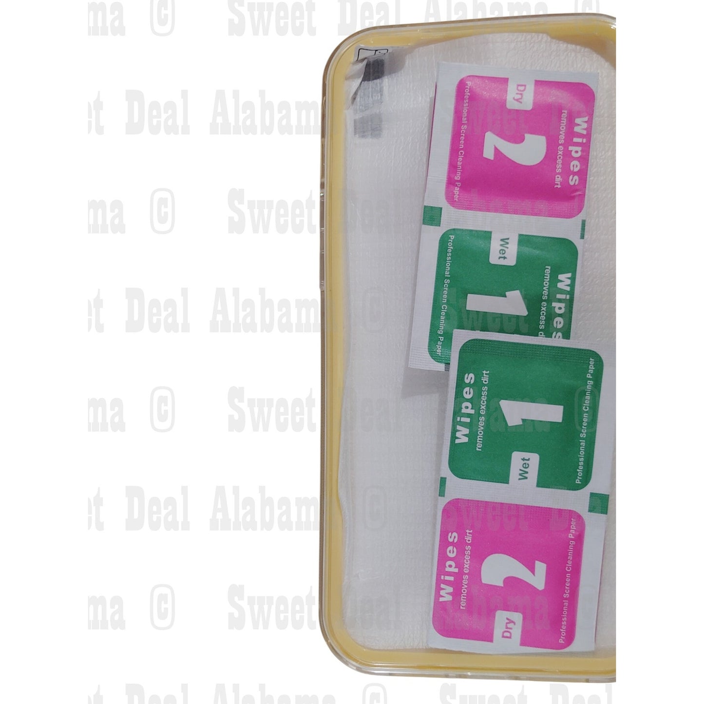 Creative Cellphone Case For iPhone 12 Pro Max (6.7"), Clear, Yellow Trim