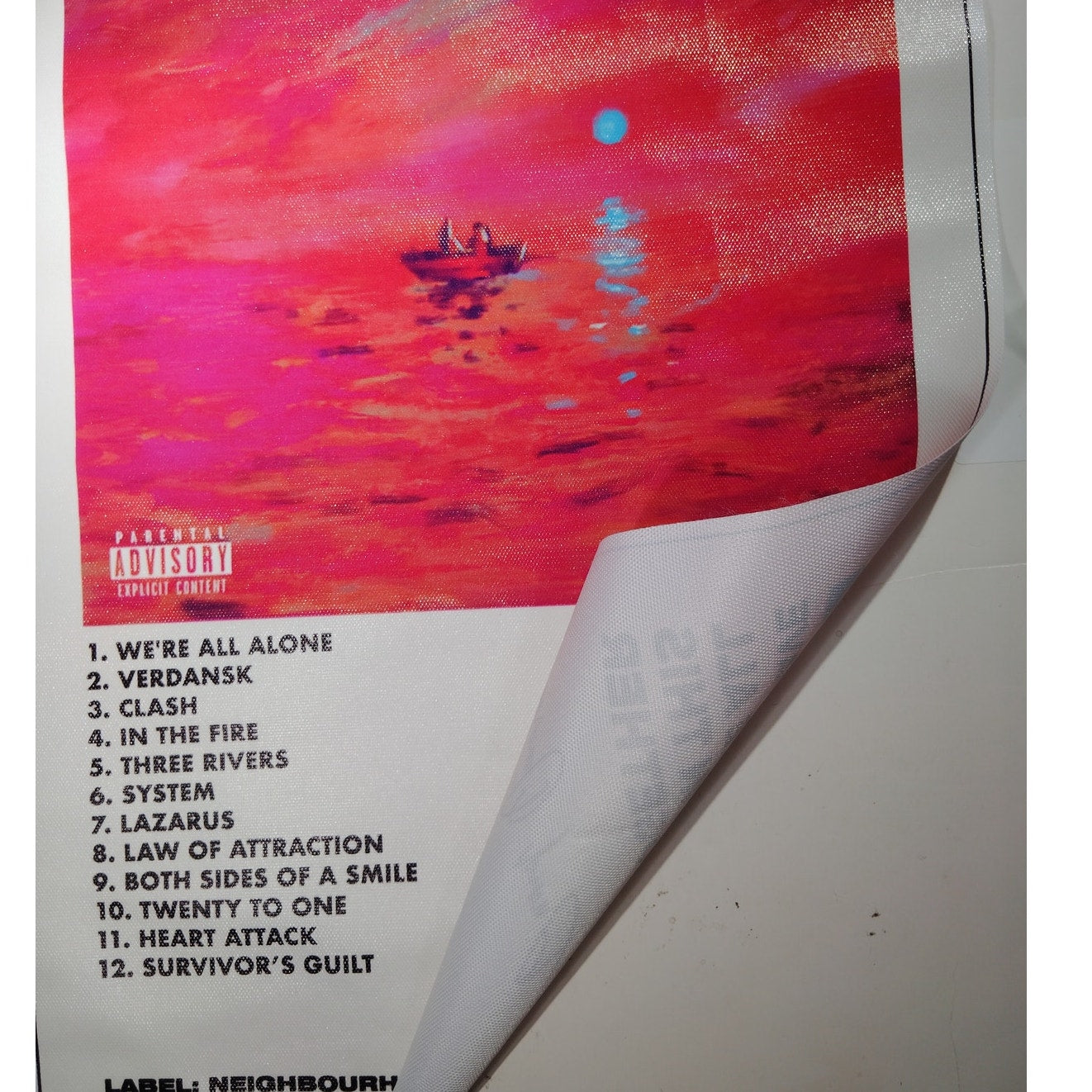Dave We’re All Alone in This Together Poster – UK Rap Album Cover Canvas Print 12x18" (Unframed)