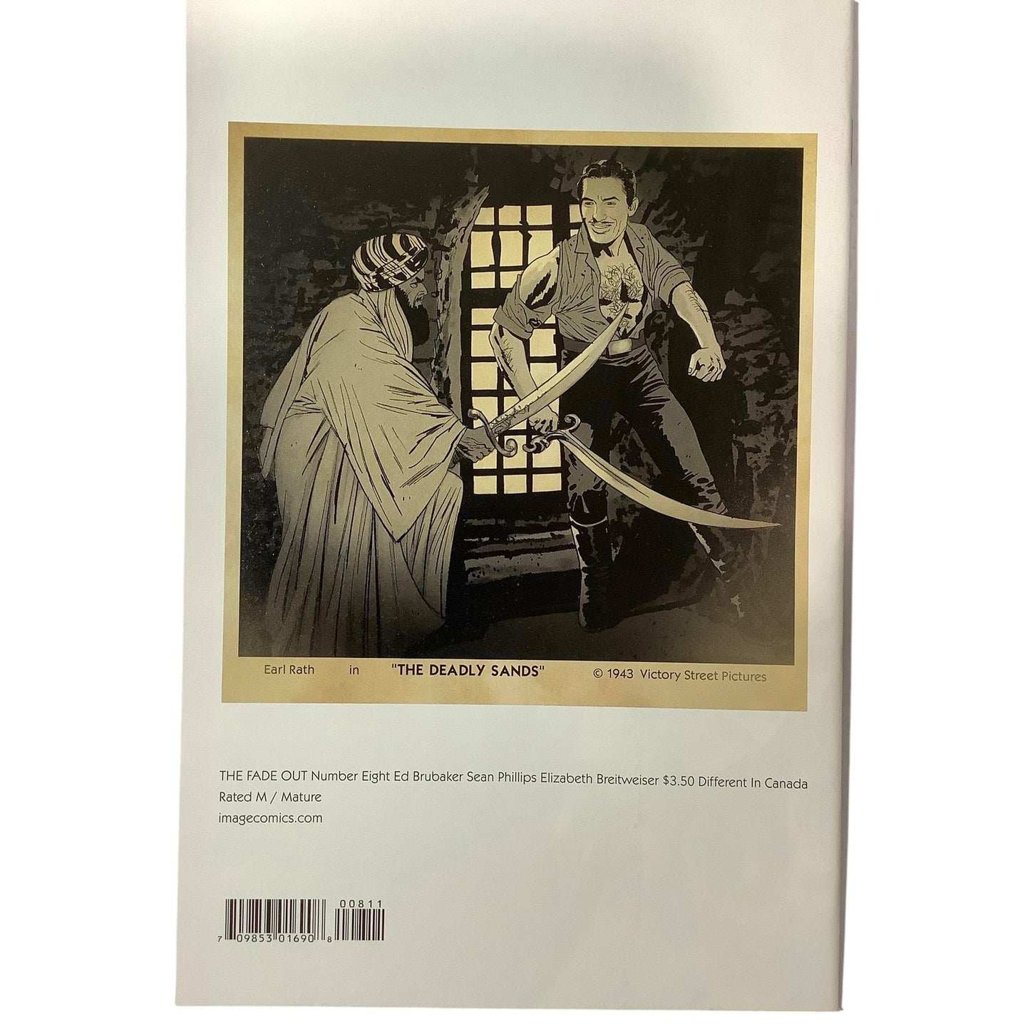 The Fade Out #8, Aug 2015, NM 9.4, Image Comics