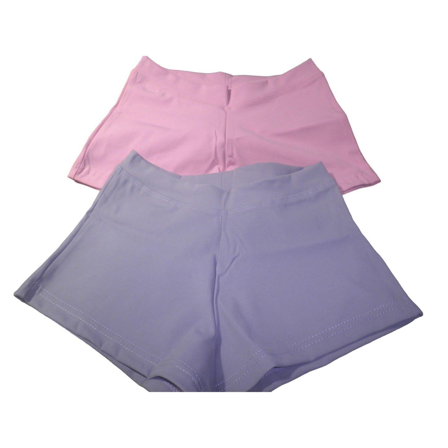 2 Pack Girls Boy-Cut Low Rise Dance, Bike, Under-Skirt Shorts for Girls, XS