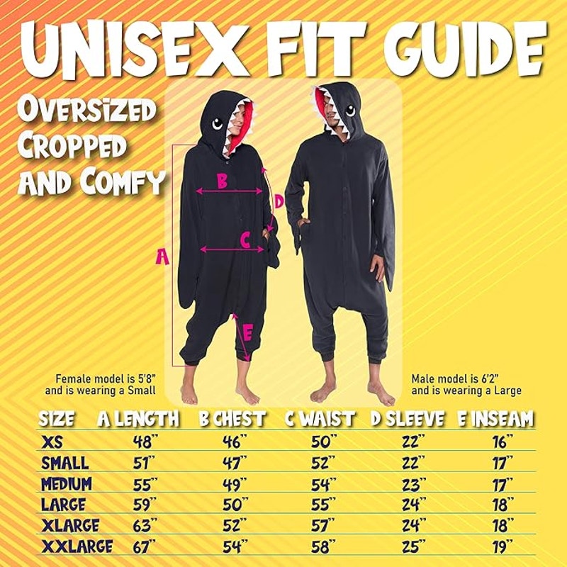 Funziez! Adult Onesie Cosplay, Theme Party, Halloween Costume, Grey Shark, X-LRG