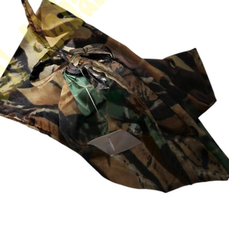 Woodland Forest Camo Pouch, 18.75"H x 3.75"W With Drawstring Closure, U/K Use
