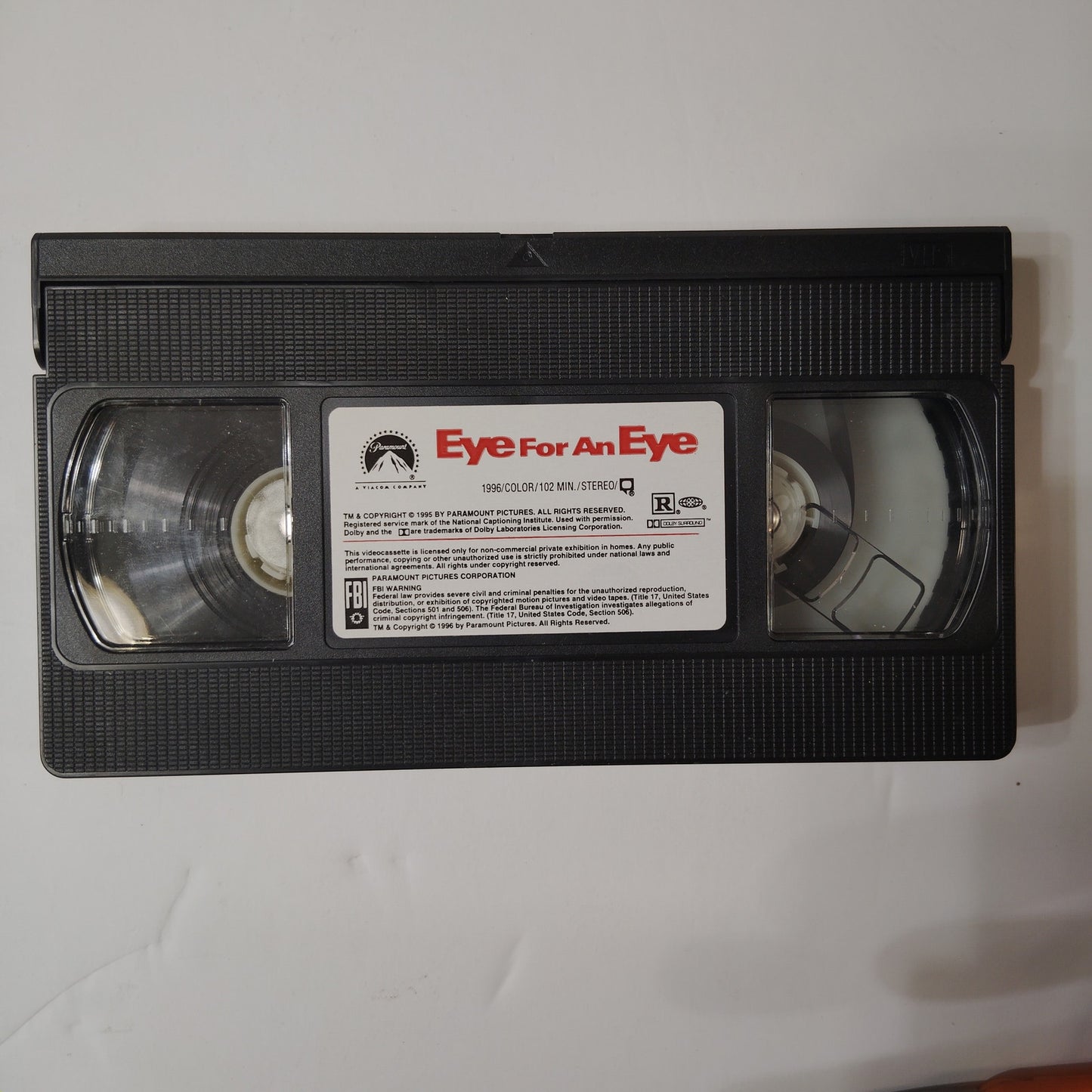 Eye for an Eye VHS 1996 Sally Field Kiefer Sutherland Crime Thriller Paramount