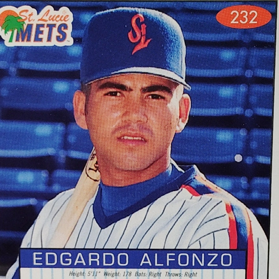 Edgardo Alfonzo, St. Lucie Mets, No. 232, 93-94 Fleer Excel Minor Leagues