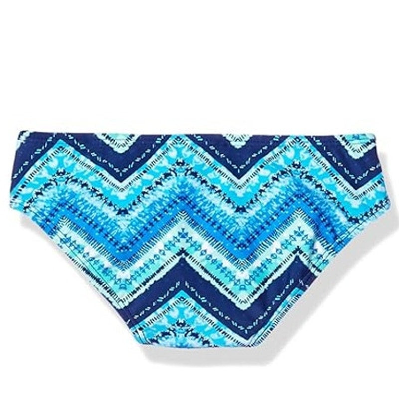 Kanu Surf Girls' Alania Beach Sport Swimsuit Bottoms, Kirsten Blue Chevron, 10