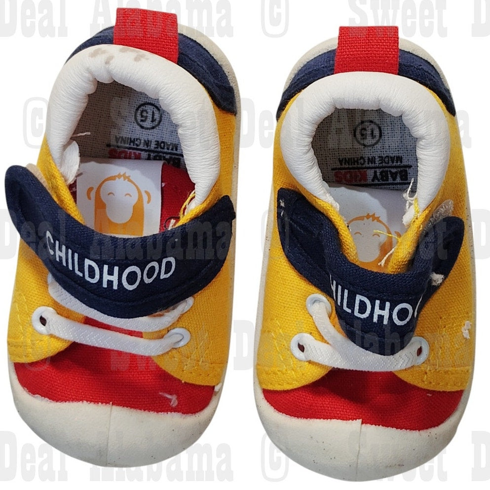 Baby's First Walking Shoes, Soft Rubber Sole Infant Size 5.5, Non-Slip