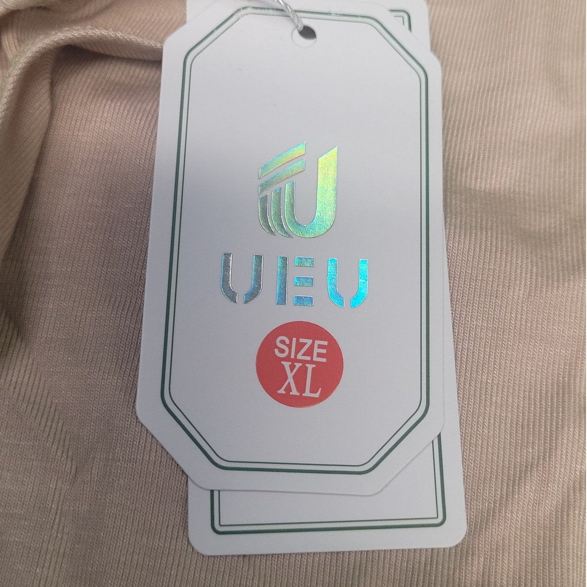 UEU Women's Sleeveless Beige Bodysuit Thong Body Suit T-Shirt, XL