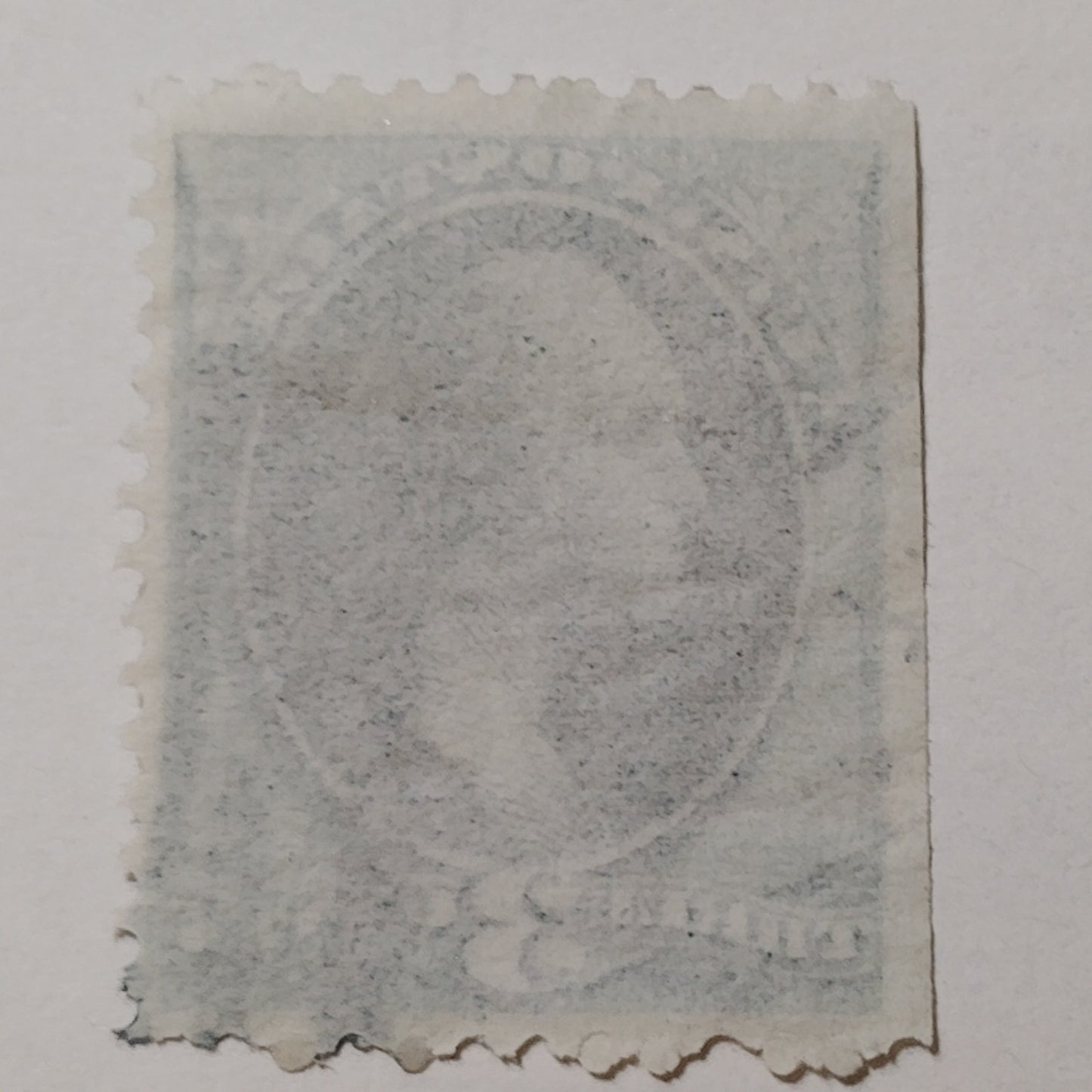 Title: 1887 U.S. Postage Stamp 2¢ George Washington Scott, #213 Green Used, Oval