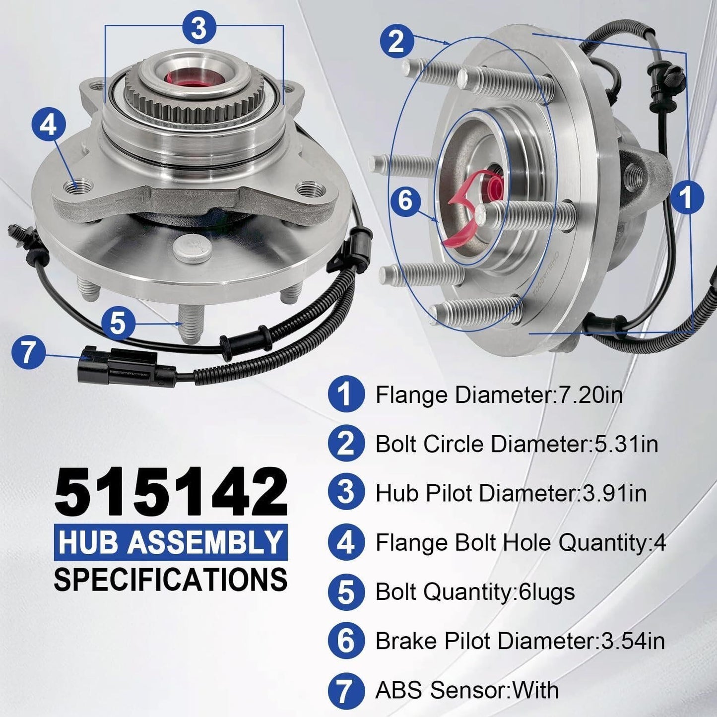 515142 F Wheel Hub Assembly – Fits Ford F-150, Expedition, Navigator (2010–2014)