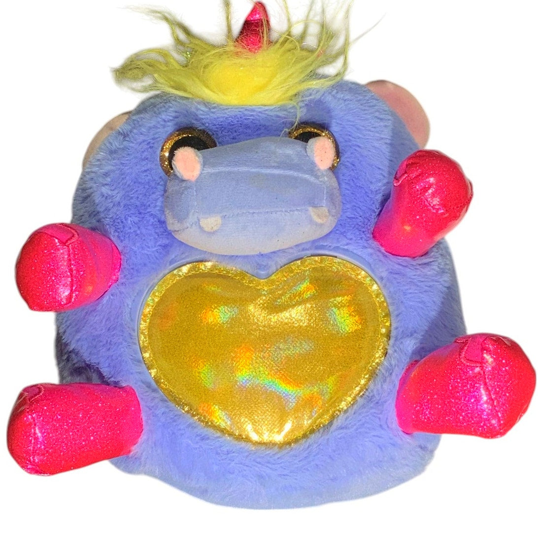 Zuru 10"D Rainbocorn Fairycorn Hippo Periwinkle with Fairy Wings, EUC