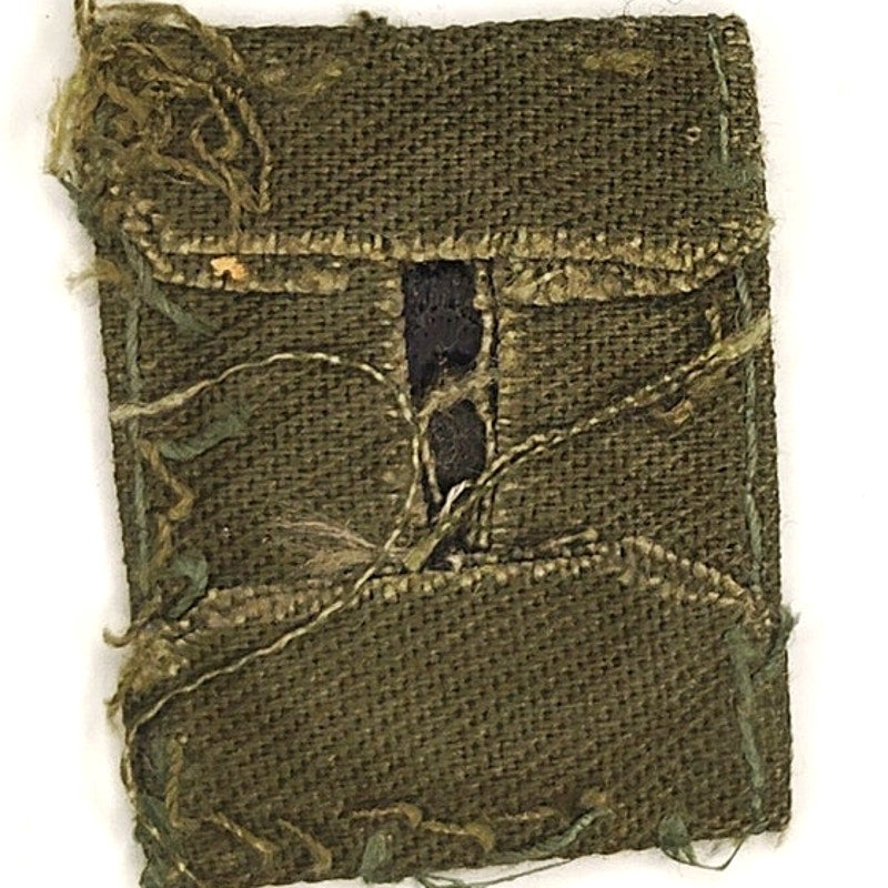 VTG US Army Staff Sergeant SSG E‑6 Cap Device Patch Black on ODG TE 1/4" × 1"