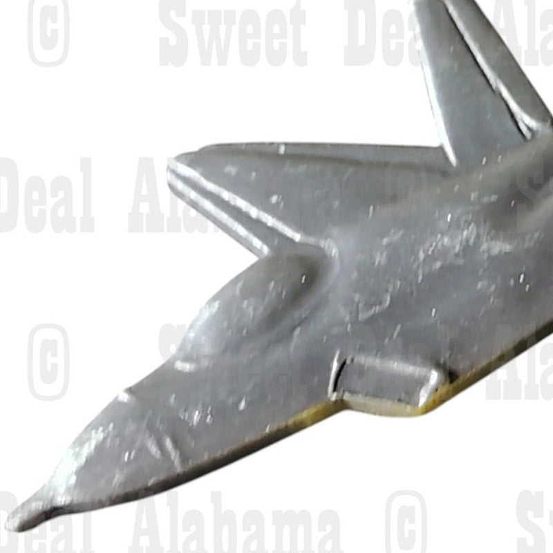 Lightning F-35 Aircraft, Collector's Hat, Lapel, Brooch Pin 1-3/8"W x 5/8"H