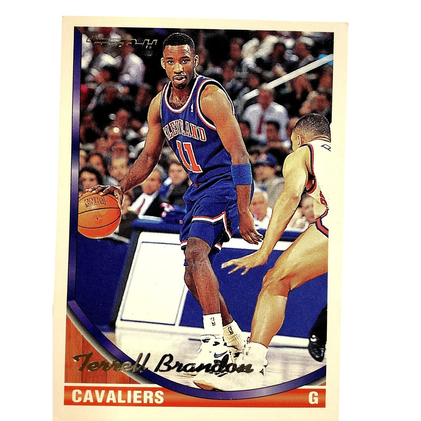 Terrell Brandon, Cavaliers, 1993 Topps Gold Insert Collector's Card 183, EXC