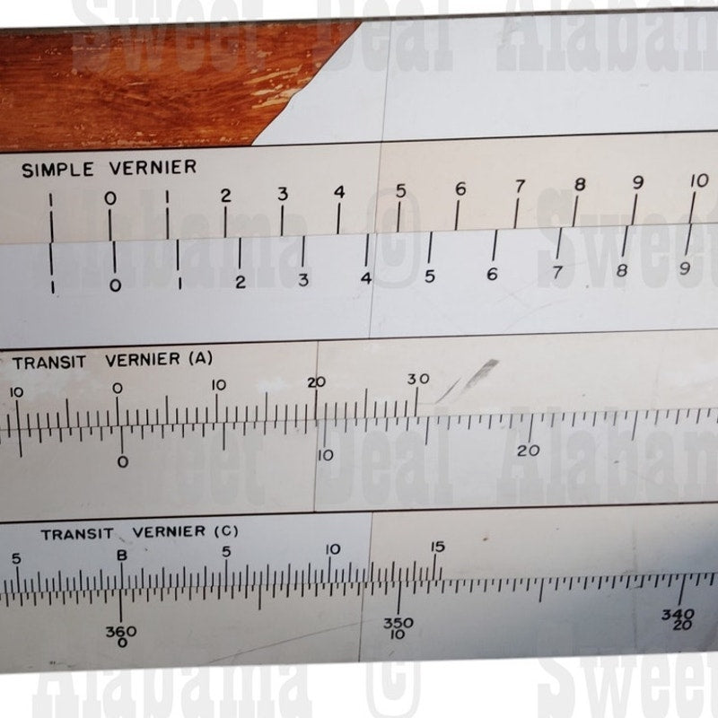 Military Vernier Training – 48"x23" Survey/Artillery Instruction, WWII-Era Style