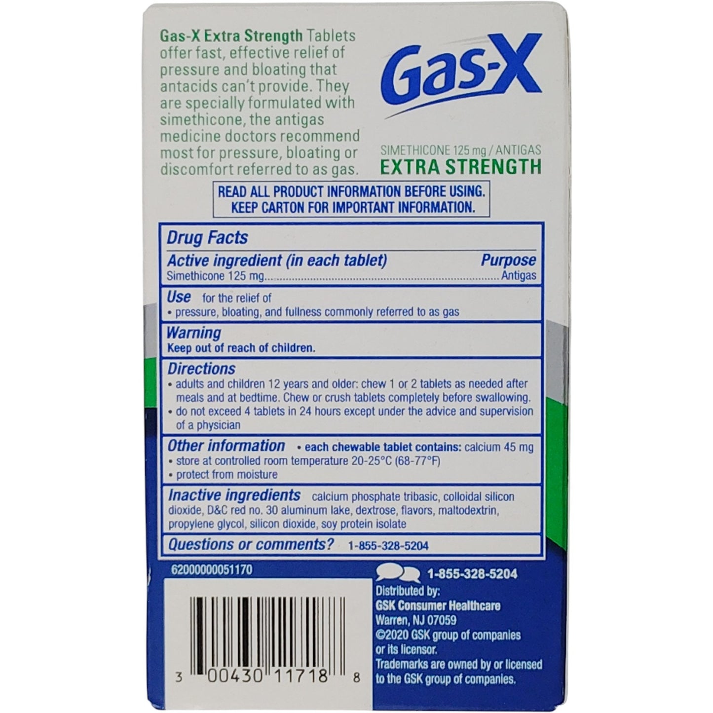Gas-X Extra Strength – Cherry Crème Chewables – 18 Ct – Exp. 02/2027