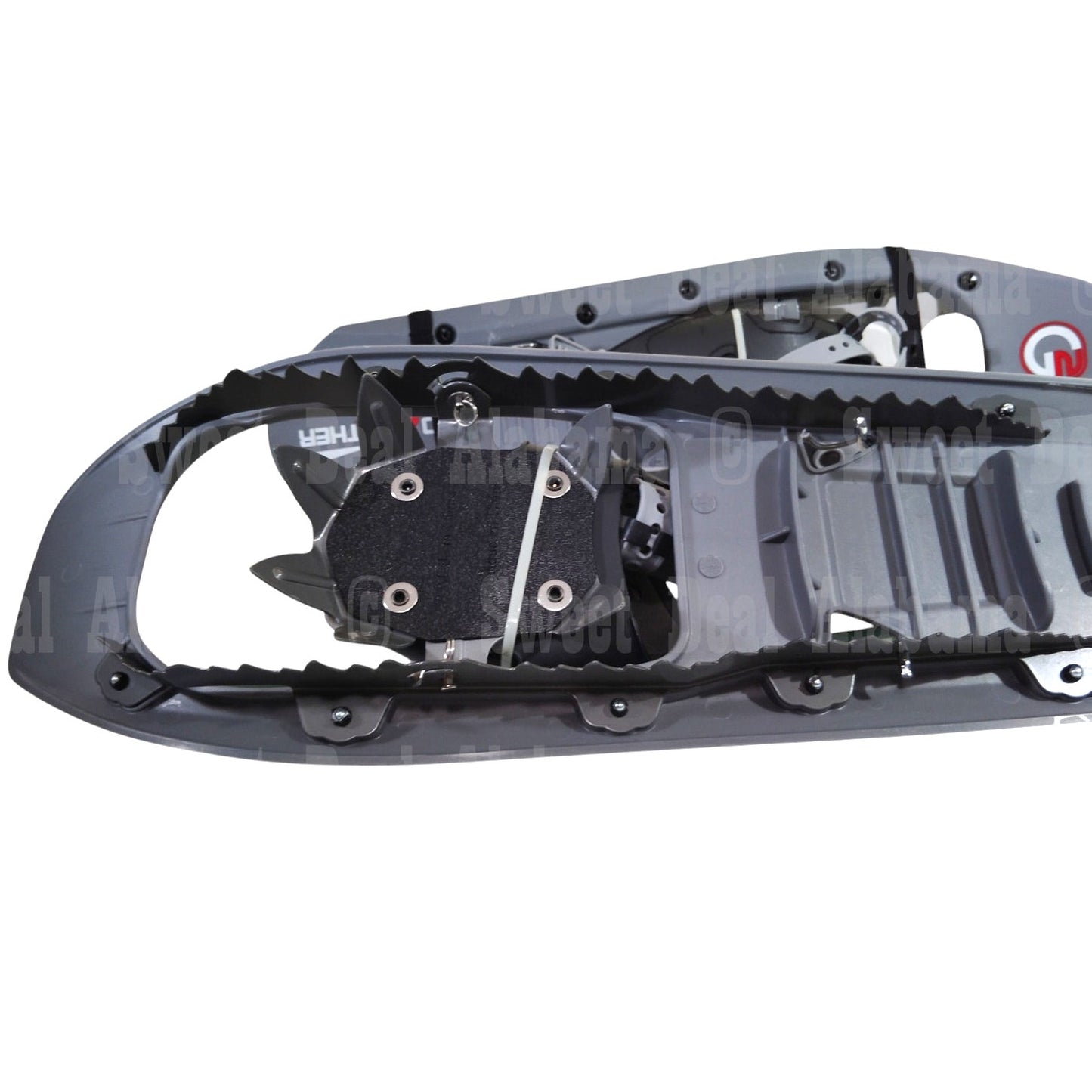 G2 23" Mountain Terrain Snowshoes Set with Trekking Poles & Tote Bag – Grey