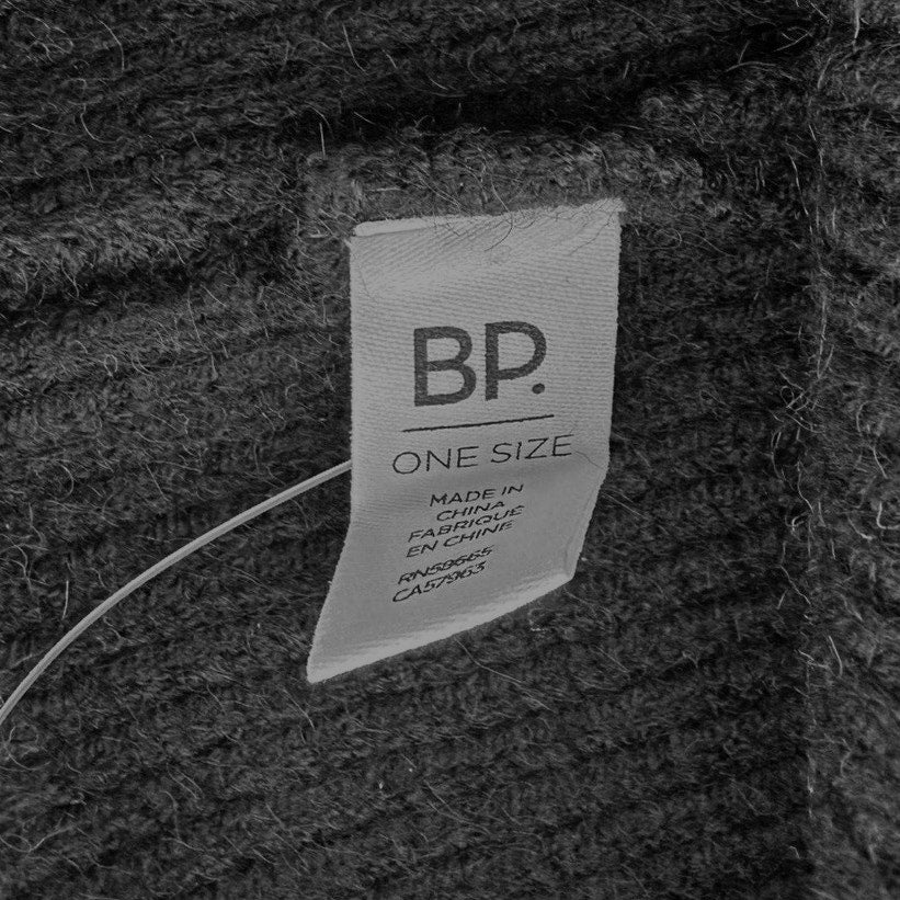 Nordstrom BP. Black Beanie Cap – One Size – Soft Stretch Knit