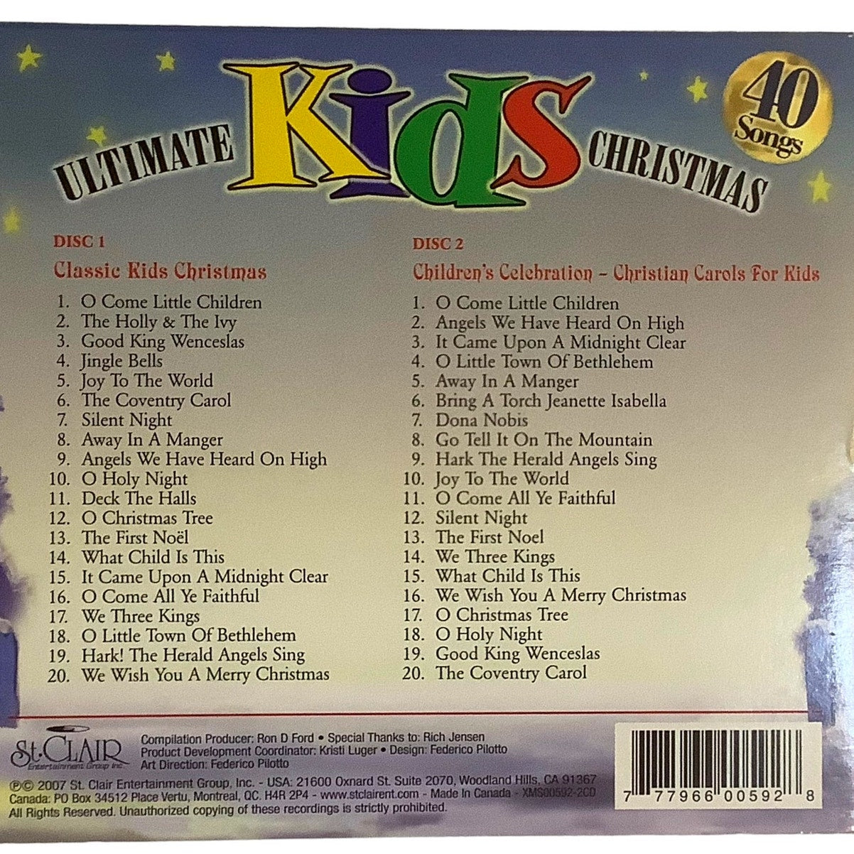 Kids Christmas, Children's Celebration - Christian Carols for Kids, 2007