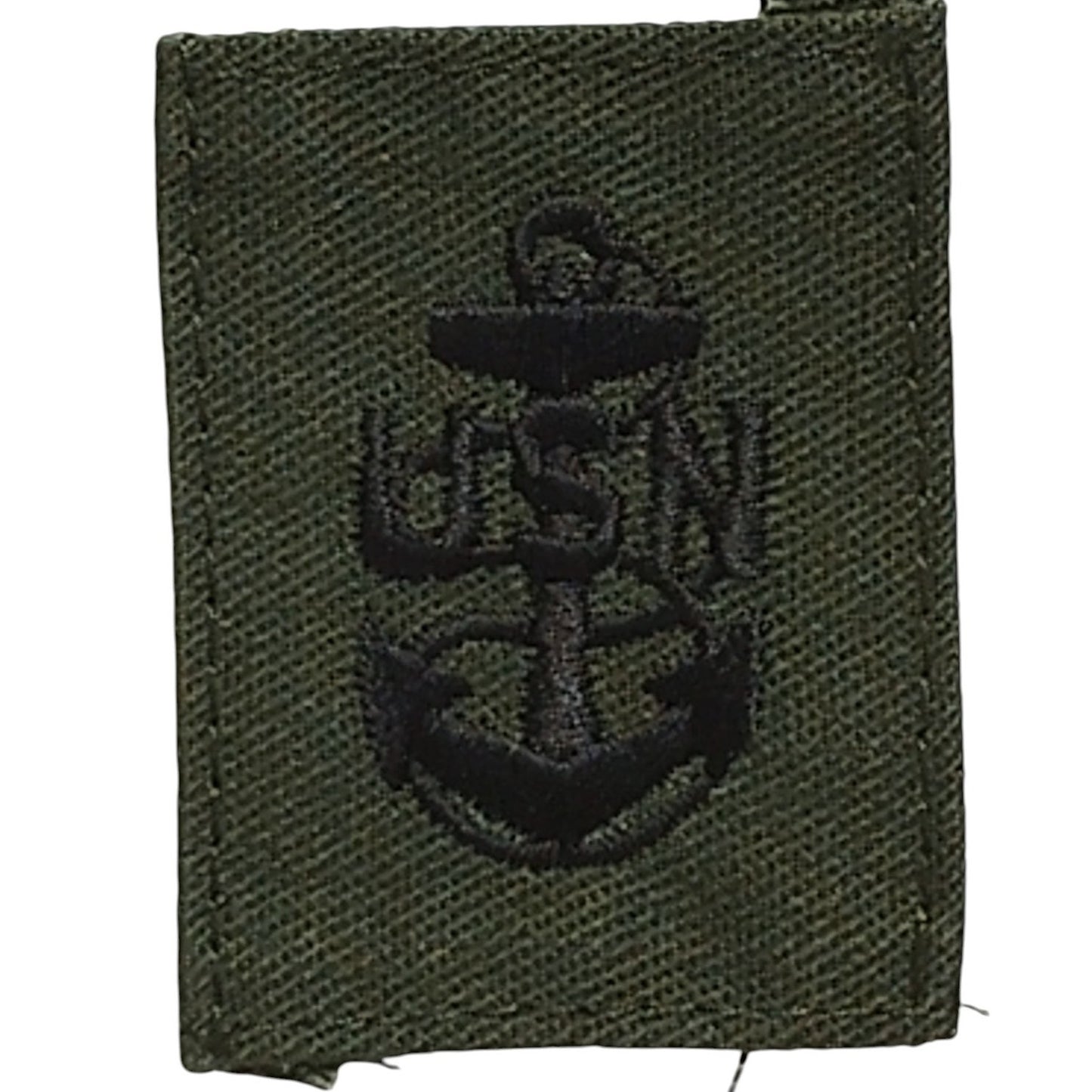 Vintage Navy Chief Petty Officer Cap Device, Subdued E-7 Insignia, 1-1/2" x 1-7/8", Vanguard USA