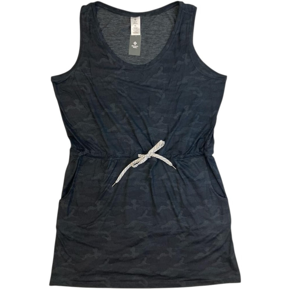 Member's Mark Pullover Drawstring Dress – Black Small | Sleeveless Scoopneck