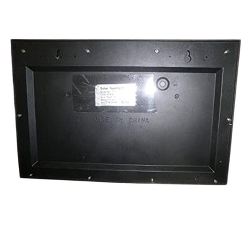 Solar Powered House Number Light Sign LED Illuminated Outdoor Plaque, Waterproof