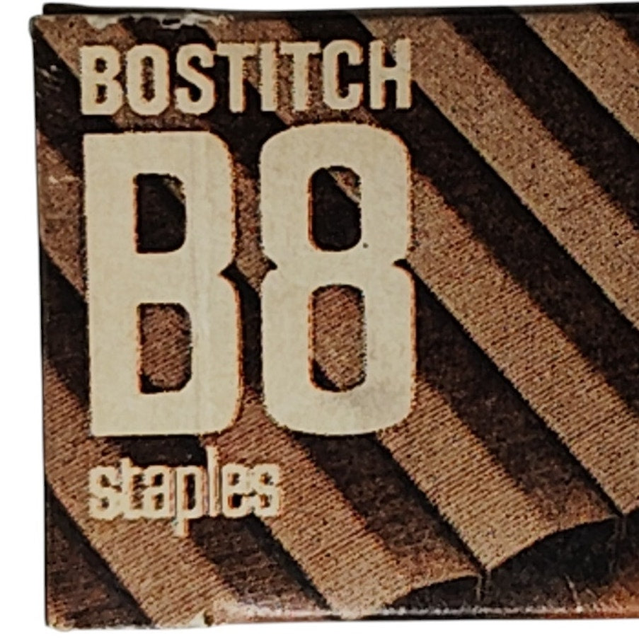 Lot of 3 Boxes – Bostitch SB8-IM Staples – Chisel Pointed & Crowned – Vintage USA Made – 1000/Box
